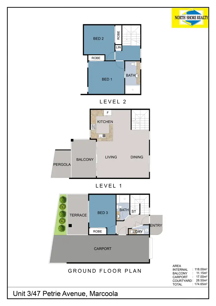 Floorplan of Homely unit listing, U3/47 Petrie Avenue, Marcoola QLD 4564