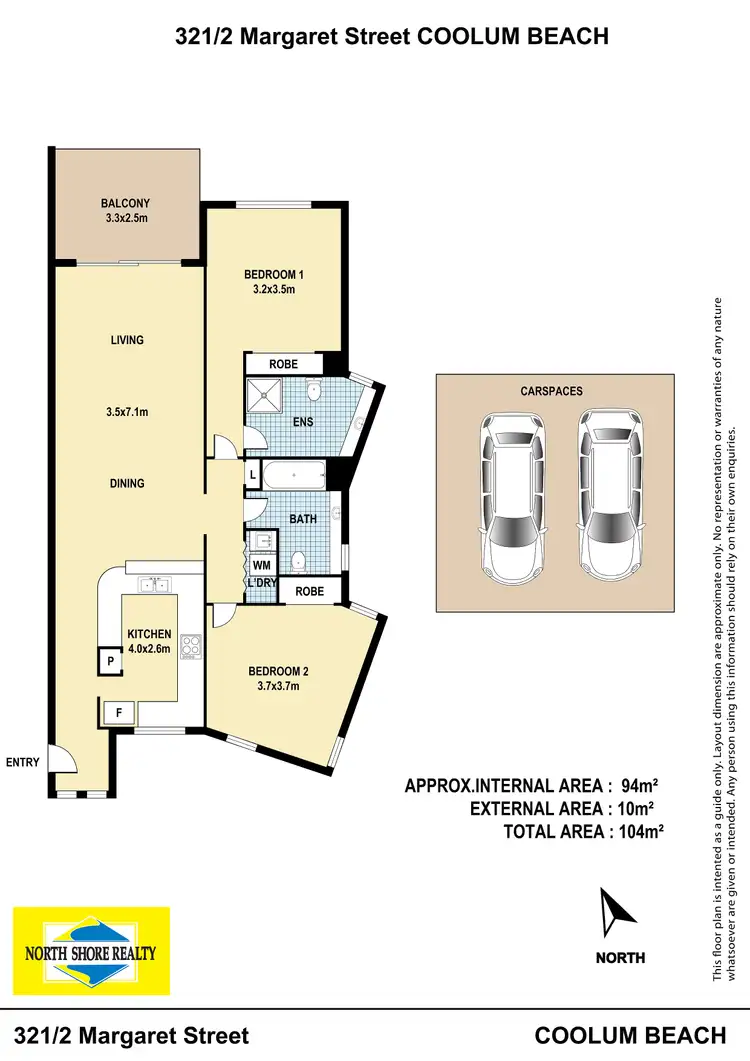 Floorplan of Homely unit listing, 321/2 Margaret Street, Coolum Beach QLD 4573