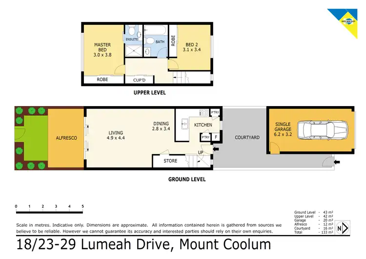 Floorplan of Homely unit listing, U18/23-29 Lumeah Drive, Mount Coolum QLD 4573