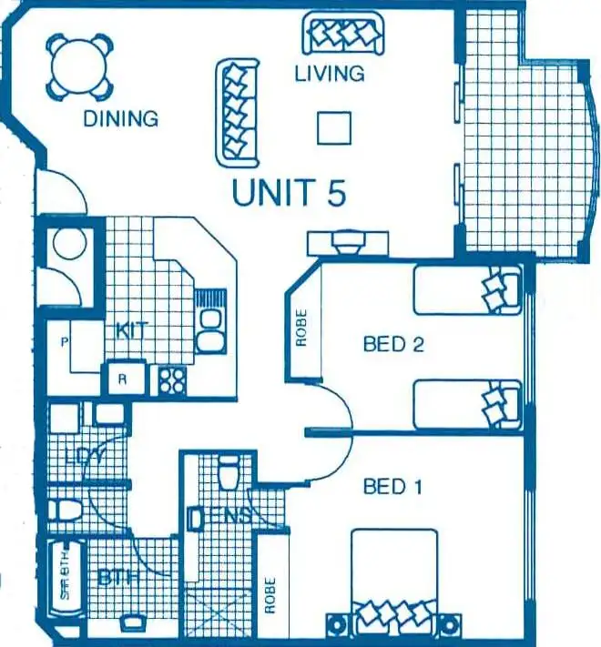 Floorplan of Homely unit listing, U5/939 David Low Way, Marcoola QLD 4564