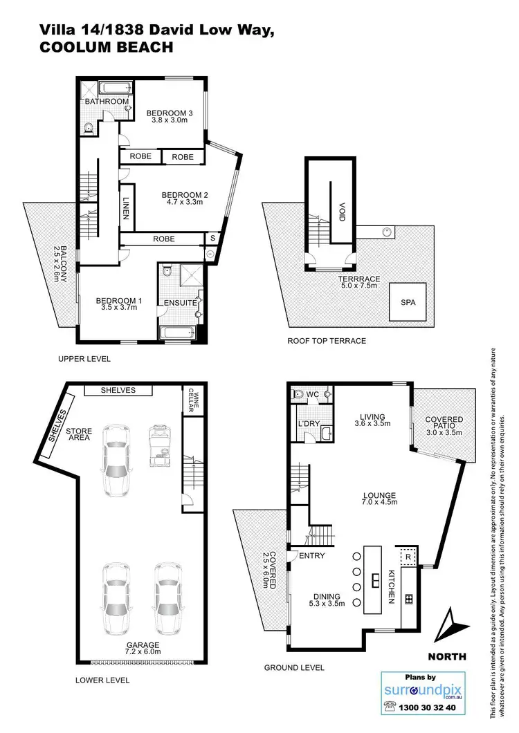 Floorplan of Homely unit listing, U14/1838 David Low Way, Coolum Beach QLD 4573