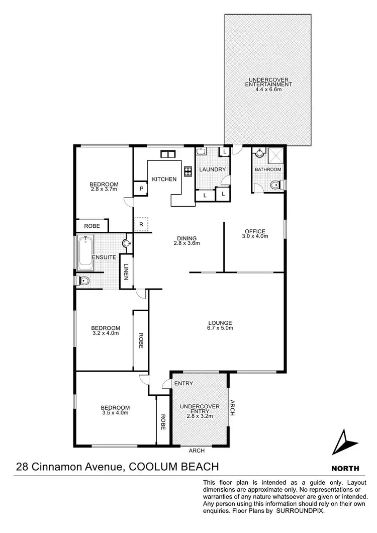Floorplan of Homely house listing, 28 Cinnamon Avenue, Coolum Beach QLD 4573