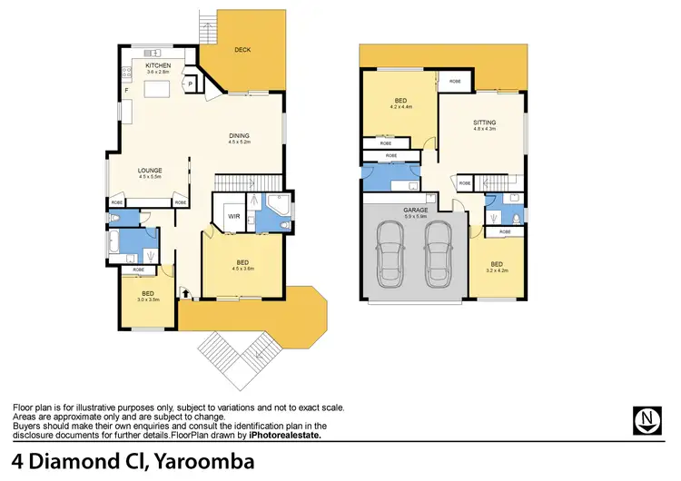 Floorplan of Homely house listing, 4 Diamond Close, Yaroomba QLD 4573