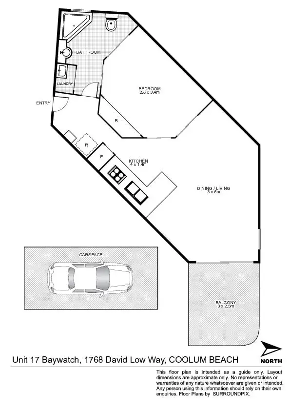 Floorplan of Homely unit listing, 17/1768 David Low Way, Coolum Beach QLD 4573