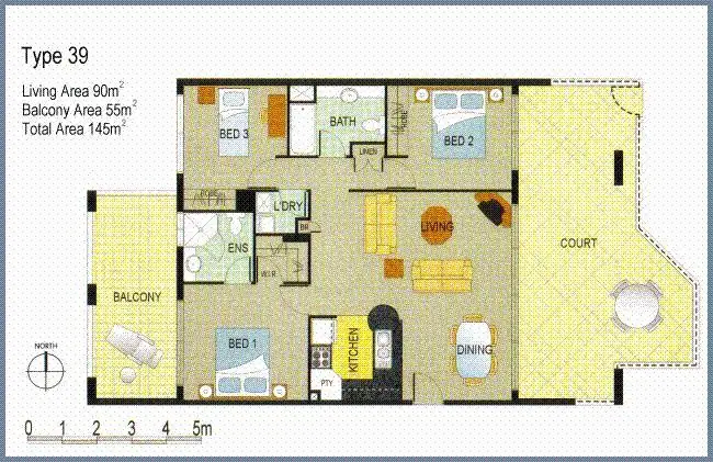 Floorplan of Homely apartment listing, 7 Land Street, Toowong QLD 4066