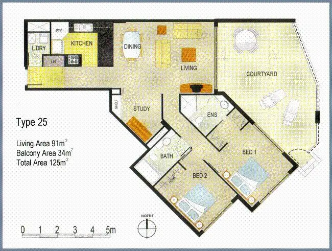Floorplan of Homely apartment listing, 7 Land Street, Toowong QLD 4066