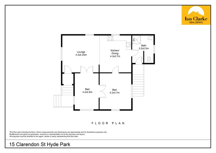 Floorplan of Homely house listing, 15 Clarendon St, Hyde Park QLD 4812