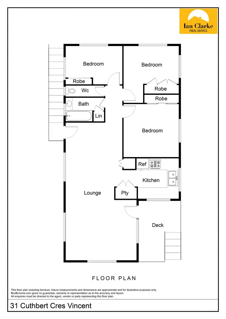 Floorplan of Homely house listing, 31 Cuthbert Cres, Vincent QLD 4814