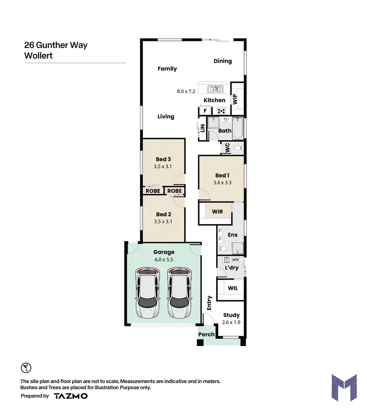 Floorplan of Homely house listing, 26 Gunther Way, Wollert VIC 3750