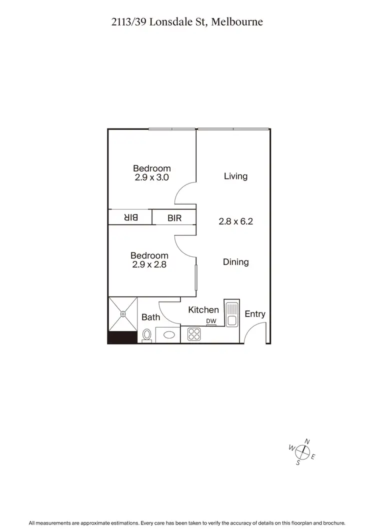 Floorplan of Homely apartment listing, 2113/39 Lonsdale St, Melbourne VIC 3000