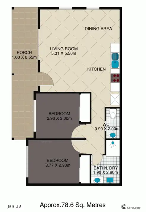 Floorplan of Homely villa listing, 60/34 Duffield Rd, Kallangur QLD 4503