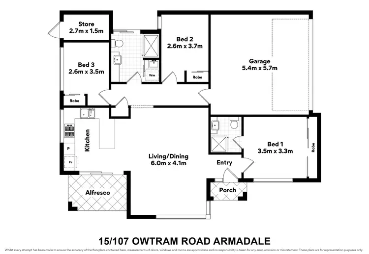 Floorplan of Homely villa listing, 15/107 Owtram Rd, Armadale WA 6112