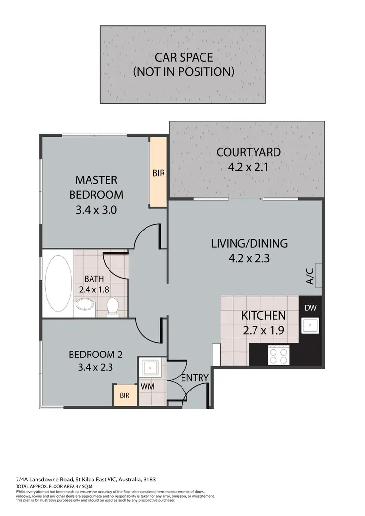 Floorplan of Homely apartment listing, 7/4A Lansdowne Rd, St Kilda East VIC 3183