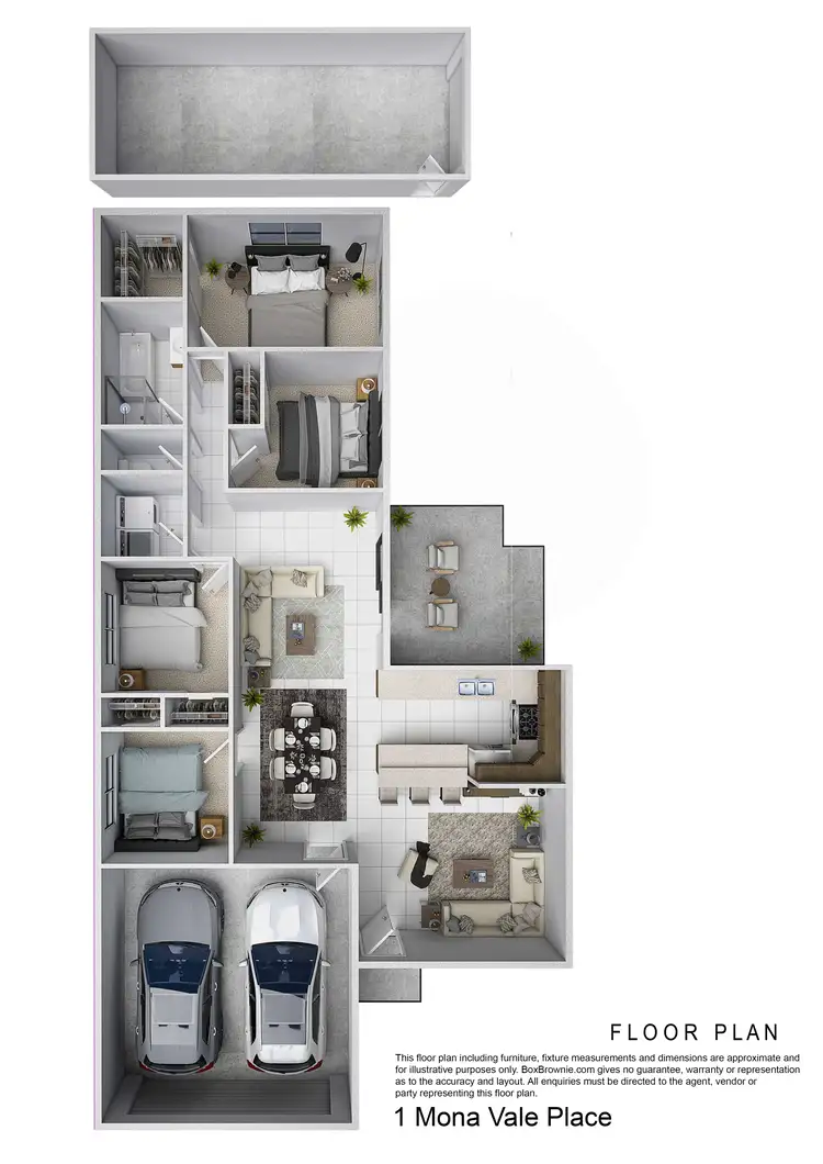 Floorplan of Homely house listing, 1 Mona Vale Pl, Annandale QLD 4814