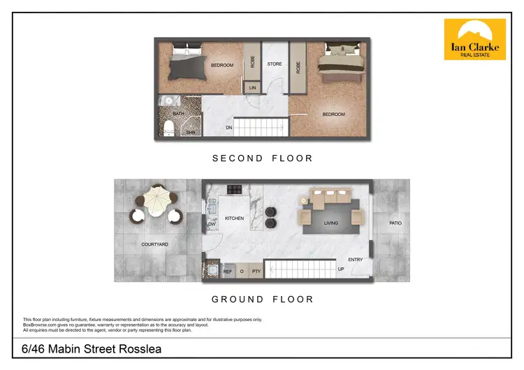 Floorplan of Homely townhouse listing, 6/46 Mabin St, Rosslea QLD 4812