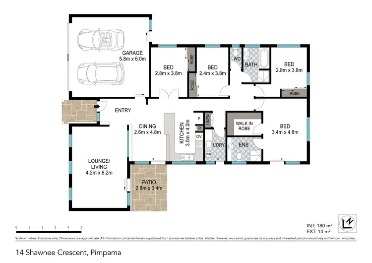 Floorplan of Homely house listing, 14 Shawnee Cres, Pimpama QLD 4209