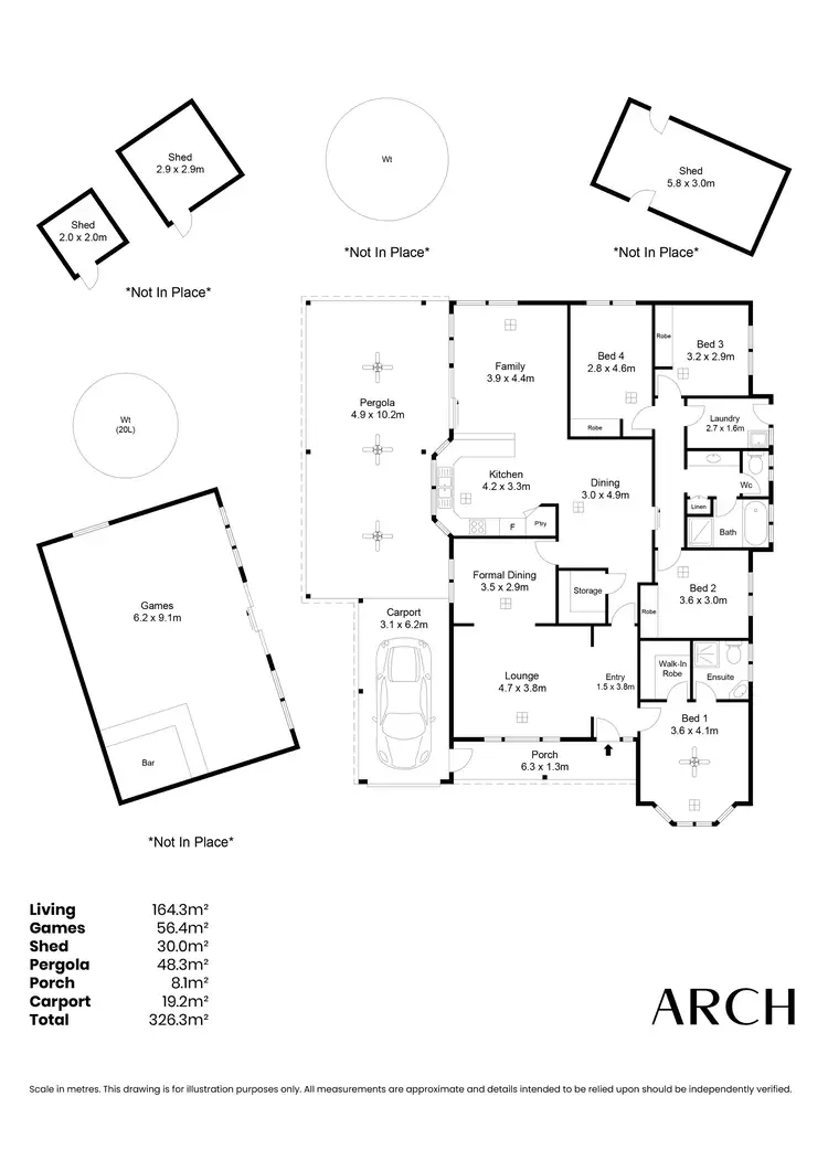 Floorplan of Homely house listing, 10 Andrews Ct, Reid SA 5118