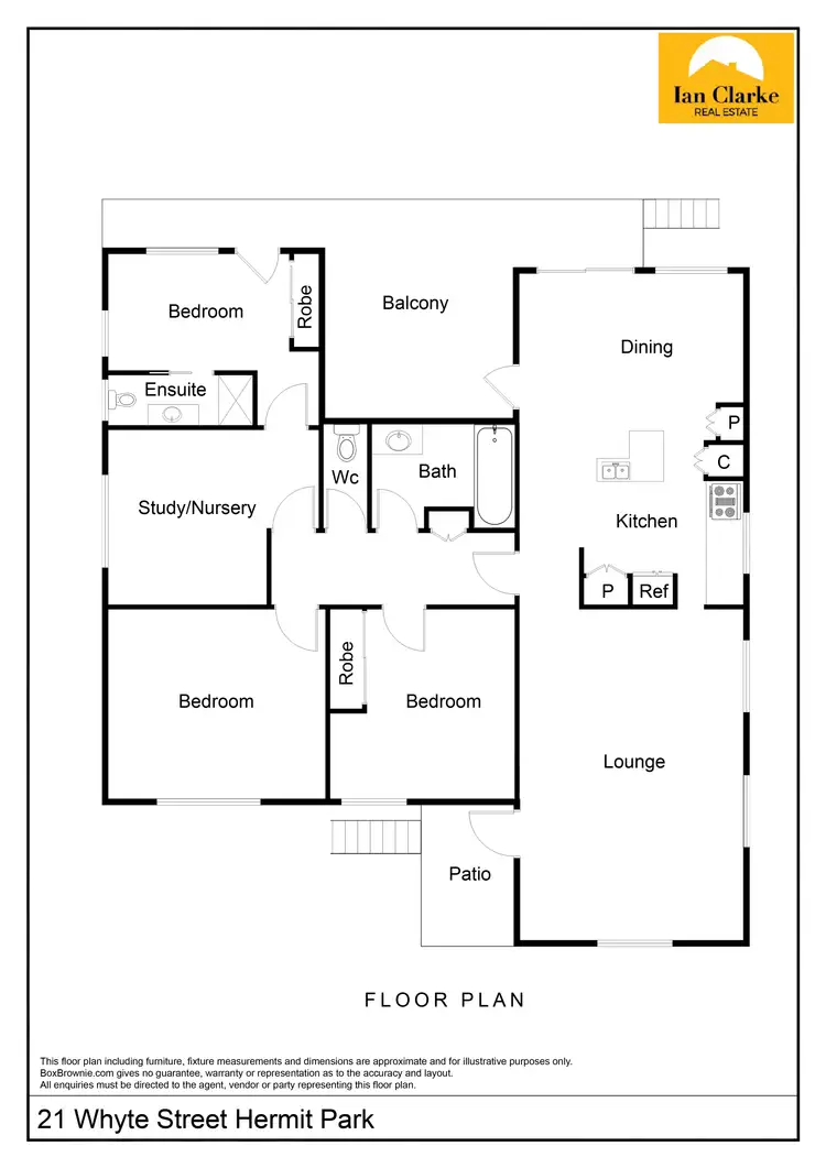 Floorplan of Homely house listing, 21 Whyte St, Hermit Park QLD 4812