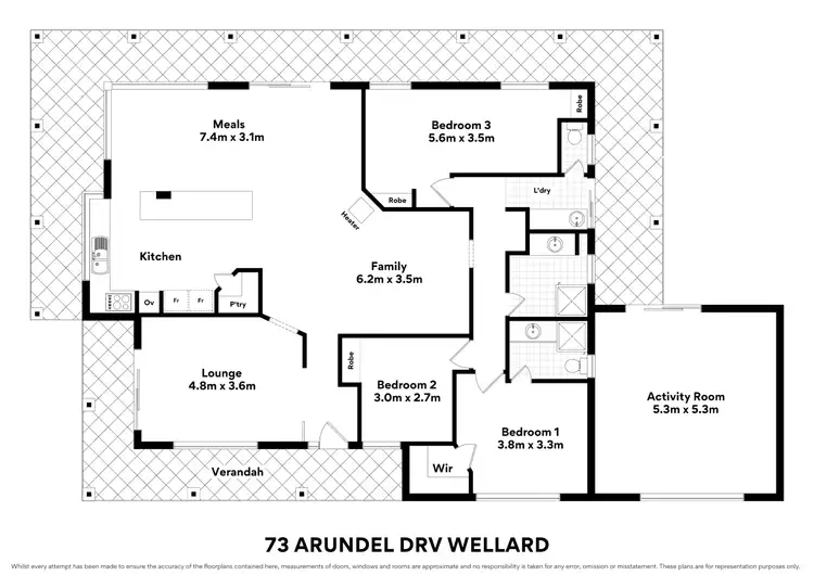 Floorplan of Homely house listing, 73 Arundel Dr, Wellard WA 6170
