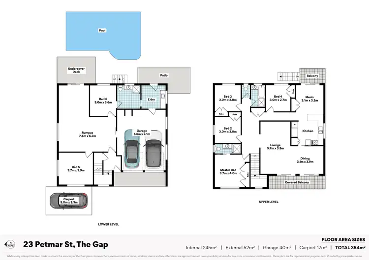 Floorplan of Homely house listing, 23 Petmar St, The Gap QLD 4061
