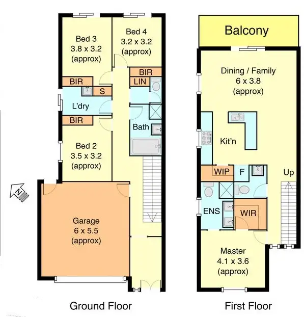 Floorplan of Homely townhouse listing, 49 Broadbeach Circuit, Point Cook VIC 3030