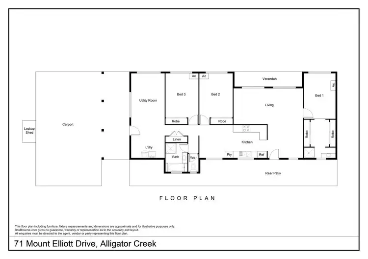 Floorplan of Homely house listing, 71 Mount Elliot Dr, Alligator Creek QLD 4816