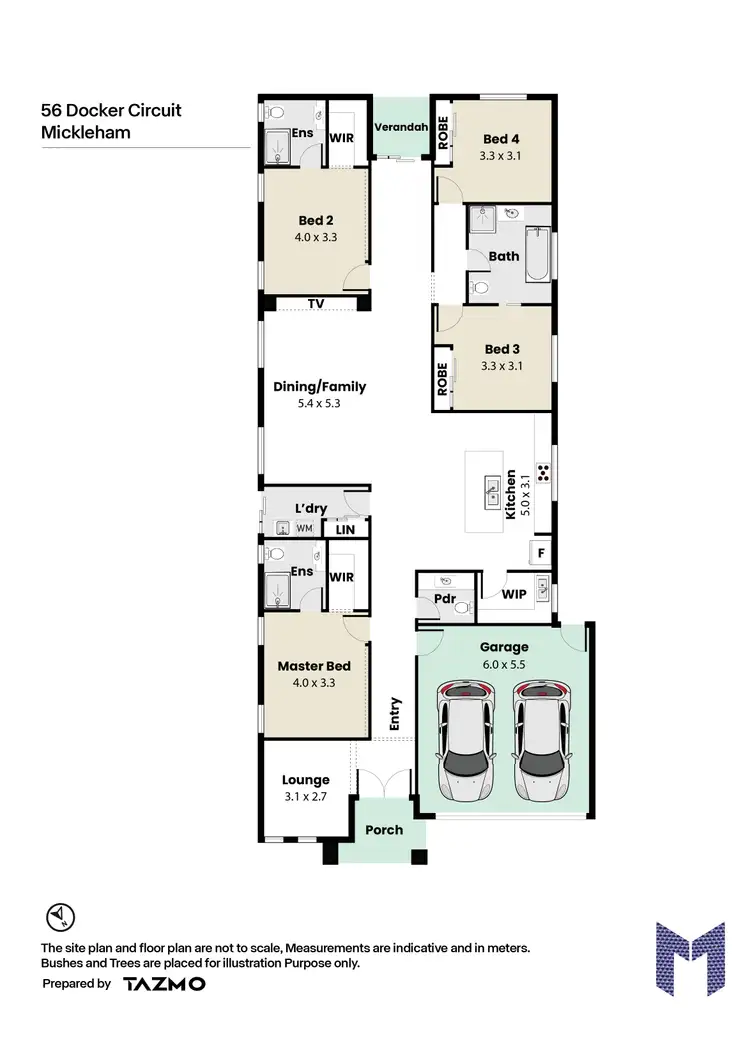 Floorplan of Homely house listing, 56 Docker Cct, Mickleham VIC 3064