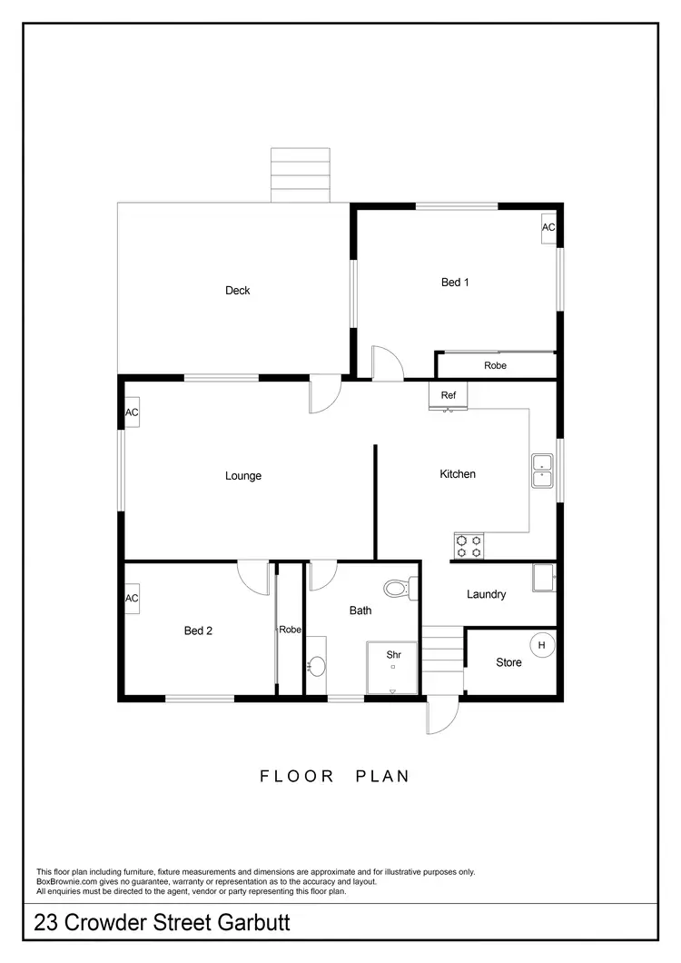 Floorplan of Homely house listing, 23 Crowder St, Garbutt QLD 4814