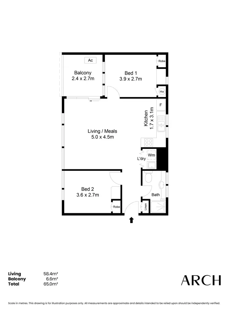 Floorplan of Homely house listing, 13e/18 Main St, Mawson Lakes SA 5095