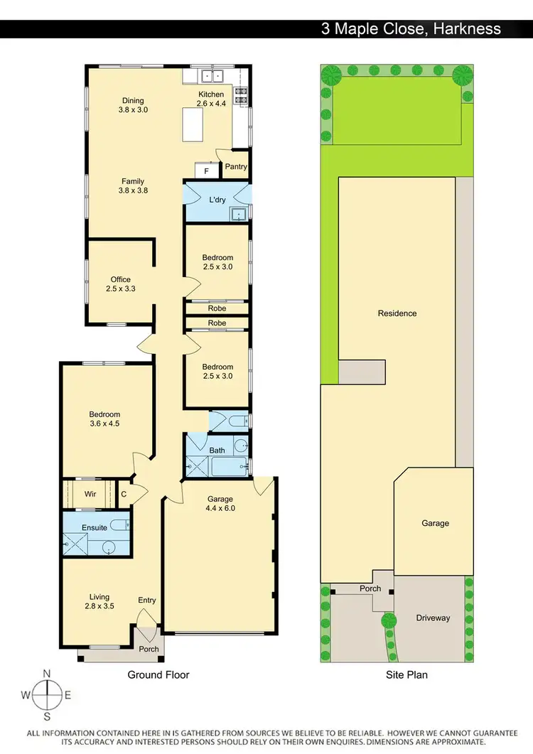 Floorplan of Homely house listing, 3 Maple Cl, Harkness VIC 3337