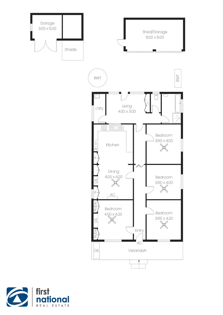 Floorplan of Homely house listing, 23-25 Robert St, Moonta SA 5558