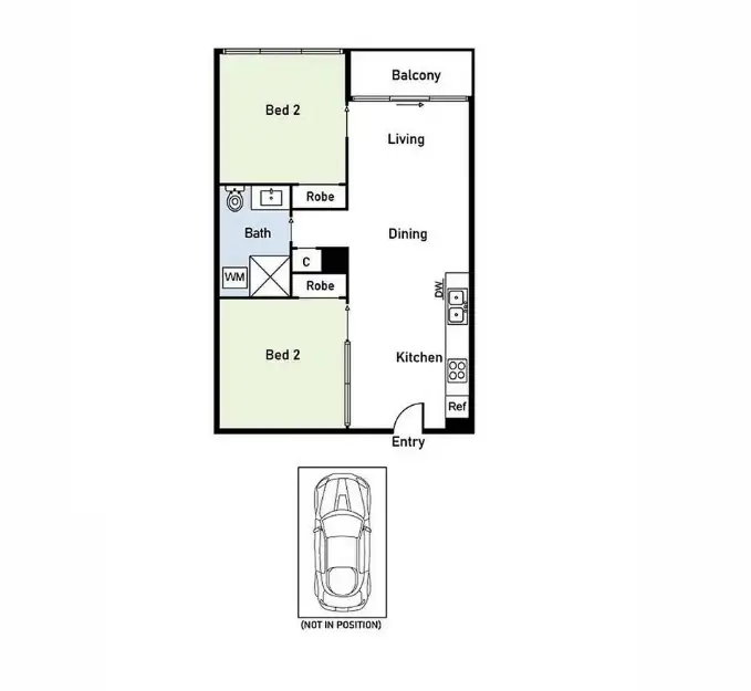 Floorplan of Homely apartment listing, 1806/618 Lonsdale St, Melbourne VIC 3000