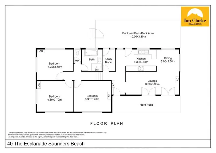 Floorplan of Homely house listing, 40 Esplanade, Saunders Beach QLD 4818