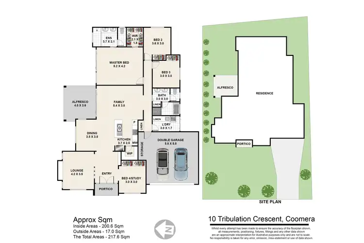 Floorplan of Homely house listing, 10 Tribulation Cres, Coomera QLD 4209