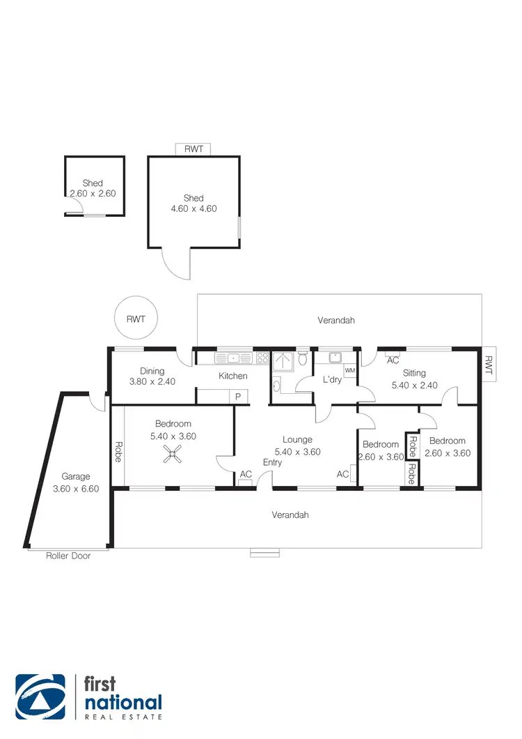 Floorplan of Homely house listing, 117 Coast Rd, Moonta Bay SA 5558