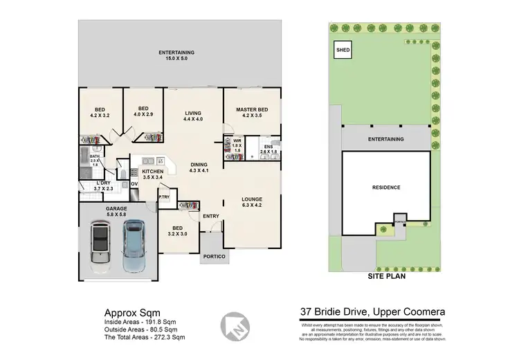 Floorplan of Homely house listing, 37 Bridie Dr, Upper Coomera QLD 4209