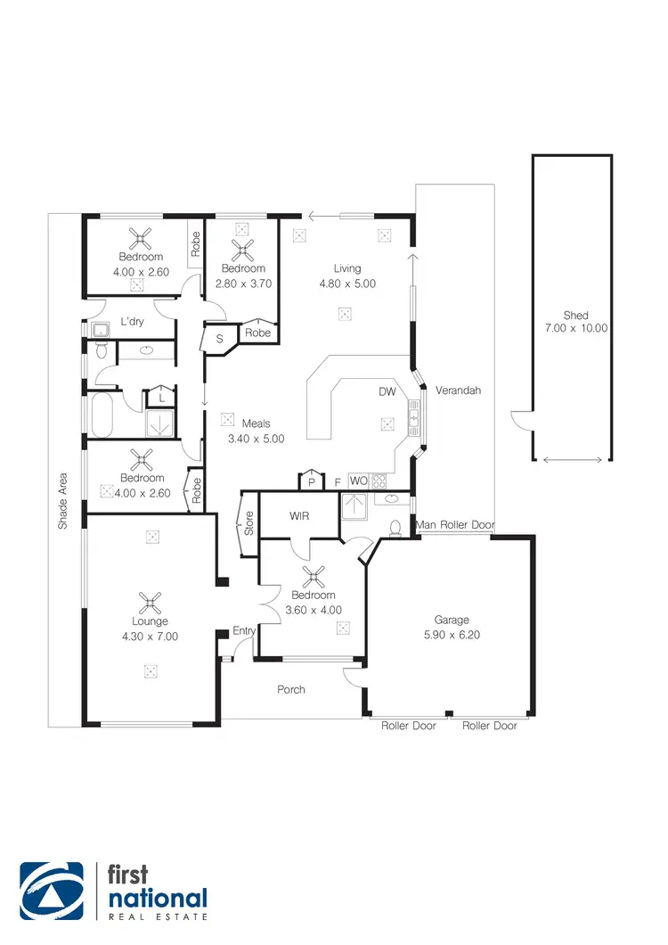 Floorplan of Homely house listing, 4 Finlay Ct, Moonta Bay SA 5558