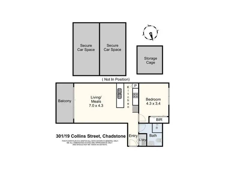 Floorplan of Homely apartment listing, 301/19 Collins St, Chadstone VIC 3148