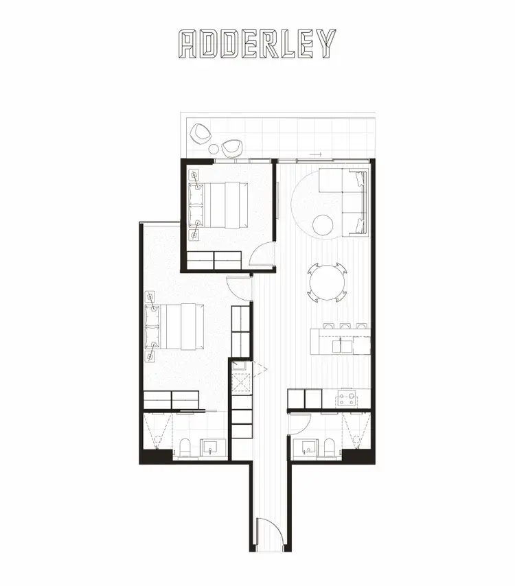Floorplan of Homely apartment listing, 1306/112 Adderley St, West Melbourne VIC 3003