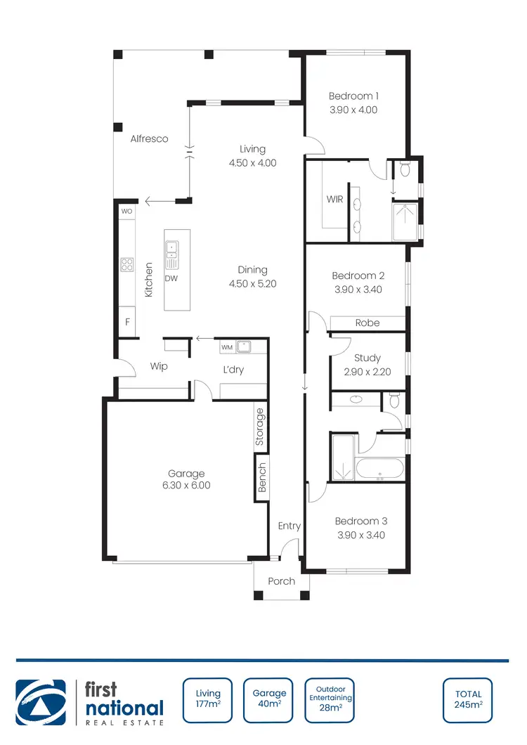Floorplan of Homely house listing, 57 St Andrews Dr, Port Hughes SA 5558