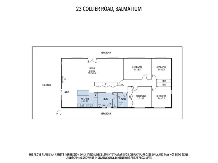 Floorplan of Homely house listing, 23 Collier Rd, Balmattum VIC 3666