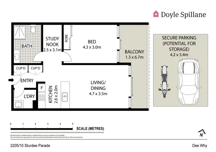 Floorplan of Homely apartment listing, 2205/10 Sturdee Parade, Dee Why NSW 2099