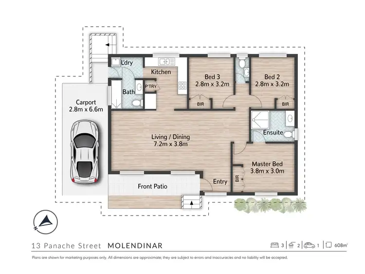 Floorplan of Homely house listing, 13 Panache St, Molendinar QLD 4214