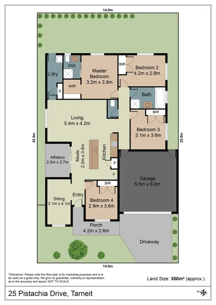 Floorplan of Homely house listing, 25 Pistachia Drive, Tarneit VIC 3029