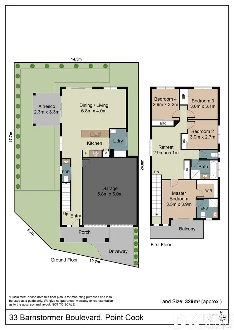 Floorplan of Homely house listing, 33 Barnstormer Blvd, Point Cook VIC 3030