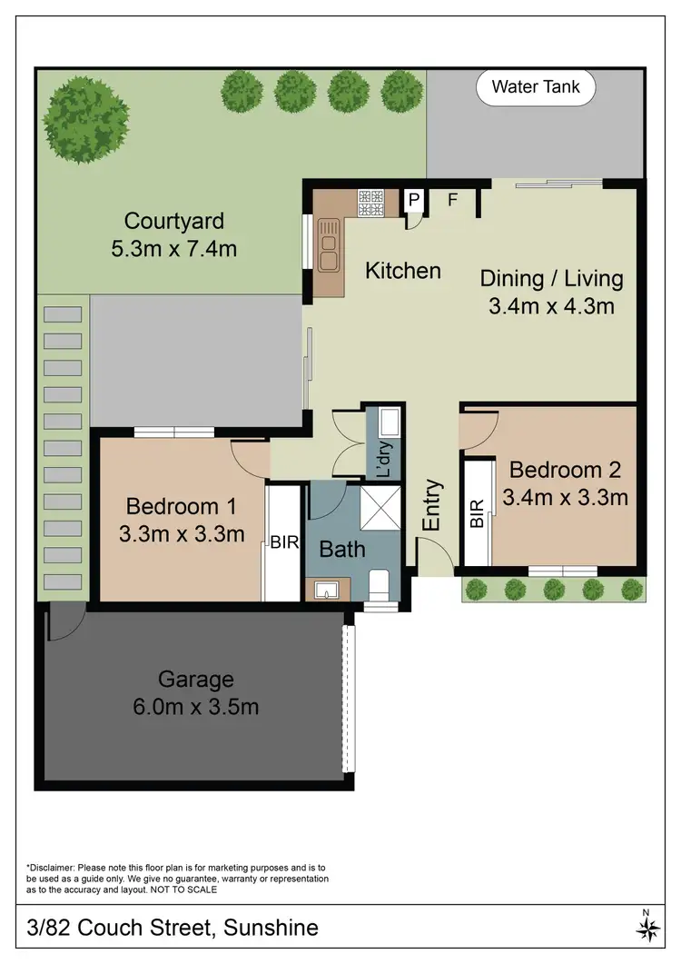 Floorplan of Homely house listing, 3/82 Couch Street, Sunshine VIC 3020