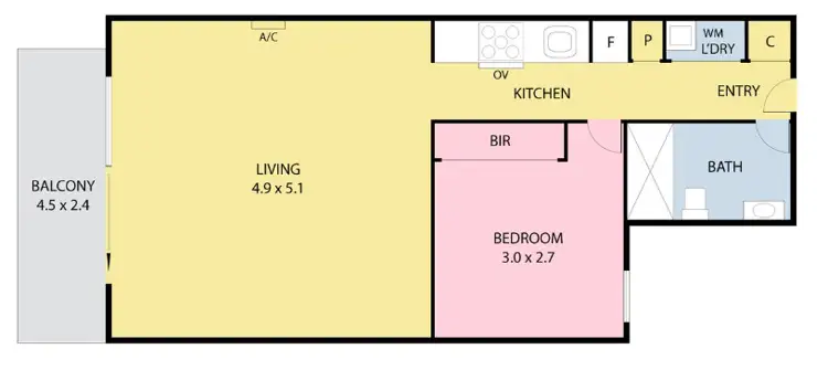 Floorplan of Homely apartment listing, 501/21-23 Plenty Road, Bundoora VIC 3083