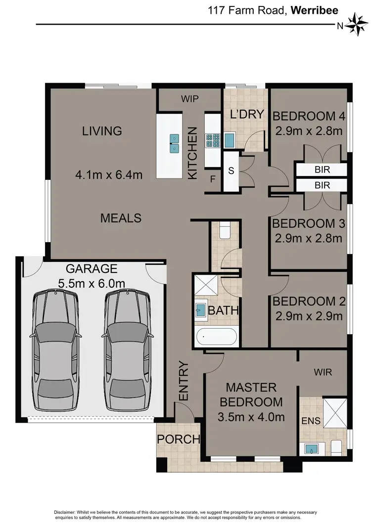 Floorplan of Homely house listing, 117 Farm Rd, Werribee VIC 3030