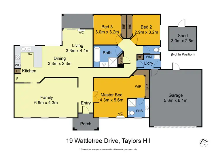Floorplan of Homely house listing, 19 Wattletree Dr, Taylors Hill VIC 3037