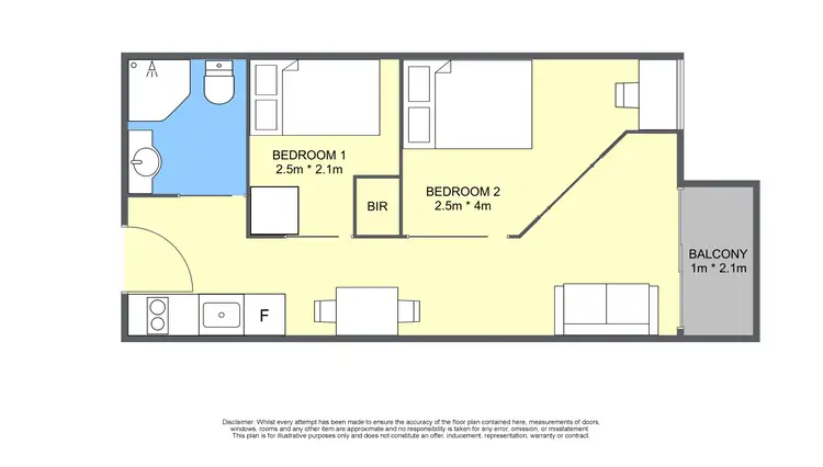 Floorplan of Homely apartment listing, 703/488 Swanston St, Carlton VIC 3053